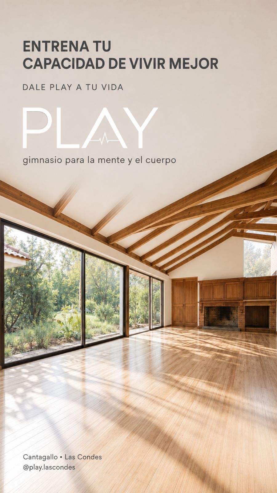 Sala disponible para arriendo en PLAY